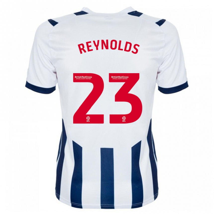 Men Football Taylor Reynolds #23 White Home Jersey 2023/24 T-Shirt Canada