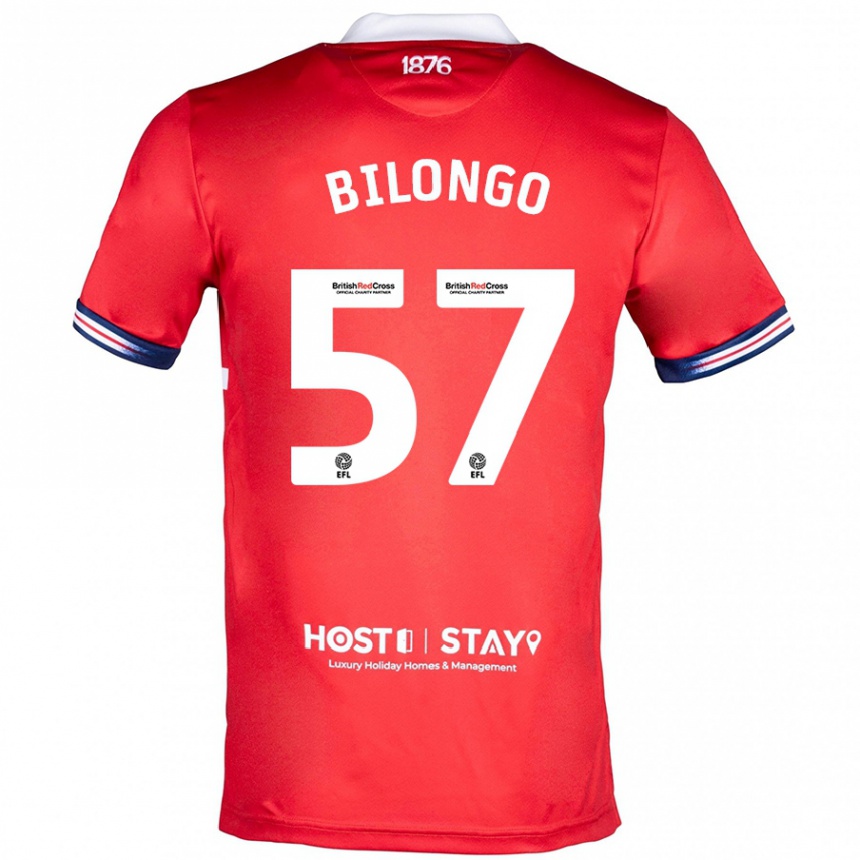 Homme Football Maillot Bryant Bilongo #57 Rouge Tenues Domicile 2023/24 Canada