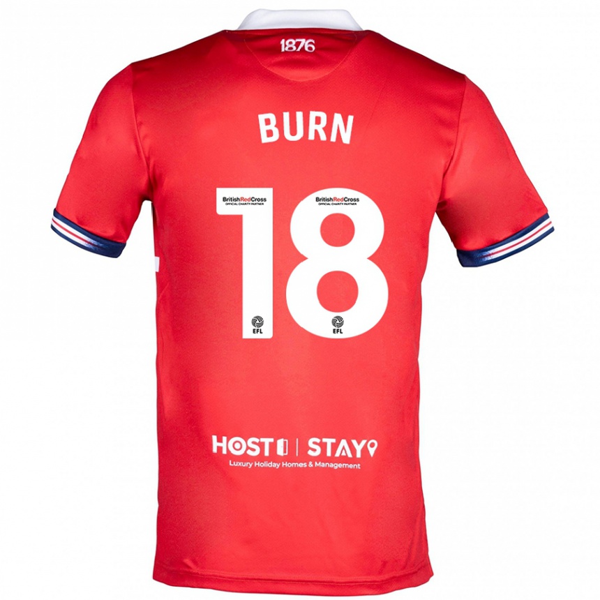 Men Football Sarah Burn #18 Red Home Jersey 2023/24 T-Shirt Canada