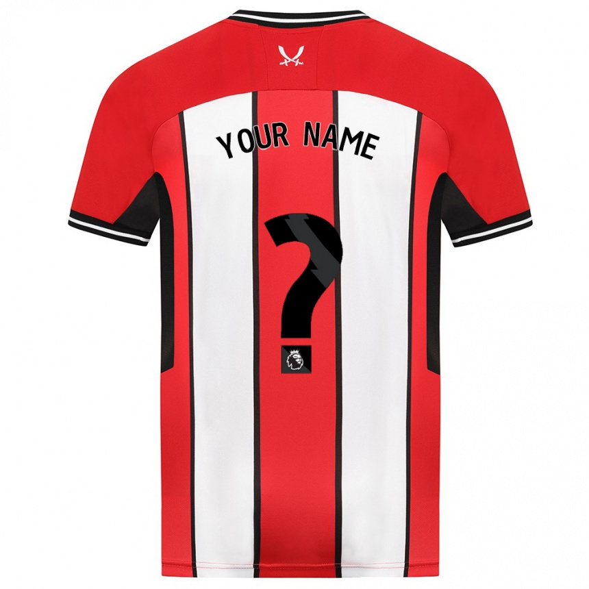 Men Football Your Name #0 Red Home Jersey 2023/24 T-Shirt Canada