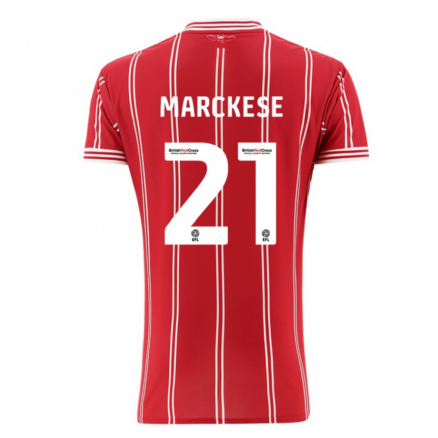 Homme Football Maillot Kaylan Marckese #21 Rouge Tenues Domicile 2023/24 Canada