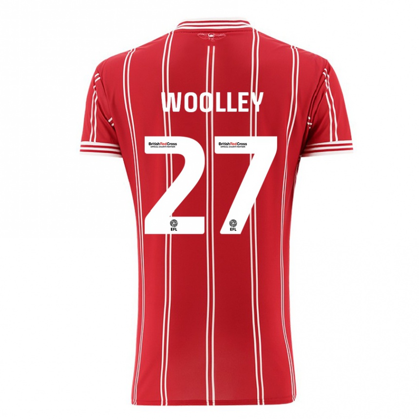 Men Football Jesse Woolley #27 Red Home Jersey 2023/24 T-Shirt Canada