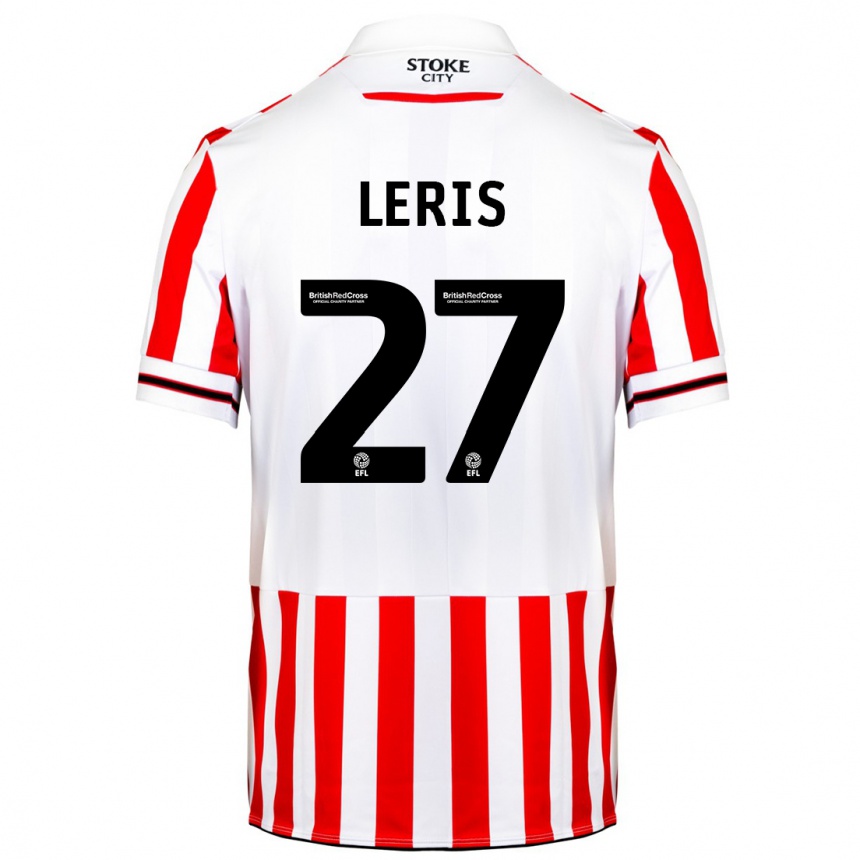 Men Football Mehdi Léris #27 Red White Home Jersey 2023/24 T-Shirt Canada