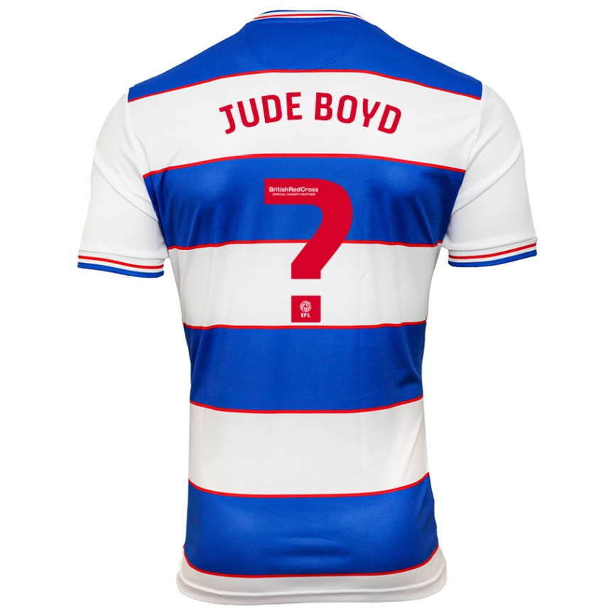 Men Football Arkell Jude-Boyd #0 White Blue Home Jersey 2023/24 T-Shirt Canada