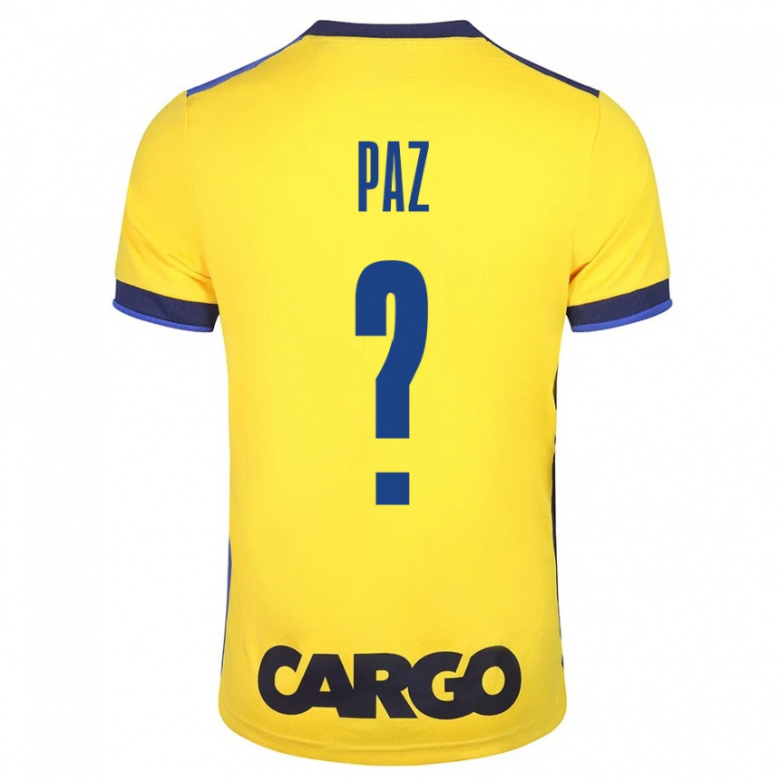 Homme Football Maillot Jonathan Paz #0 Jaune Tenues Domicile 2023/24 Canada