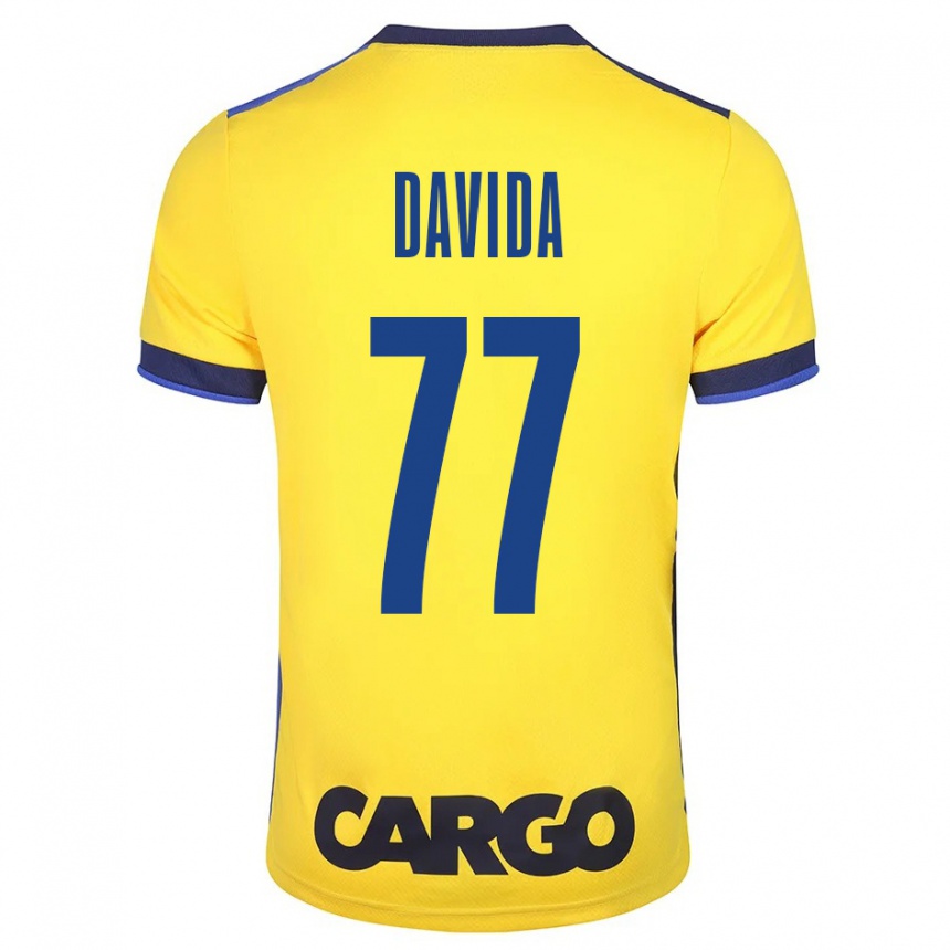 Men Football Osher Davida #77 Yellow Home Jersey 2023/24 T-Shirt Canada