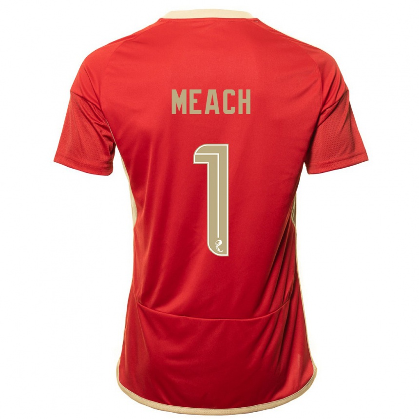 Men Football Aaliyah-Jay Meach #1 Red Home Jersey 2023/24 T-Shirt Canada