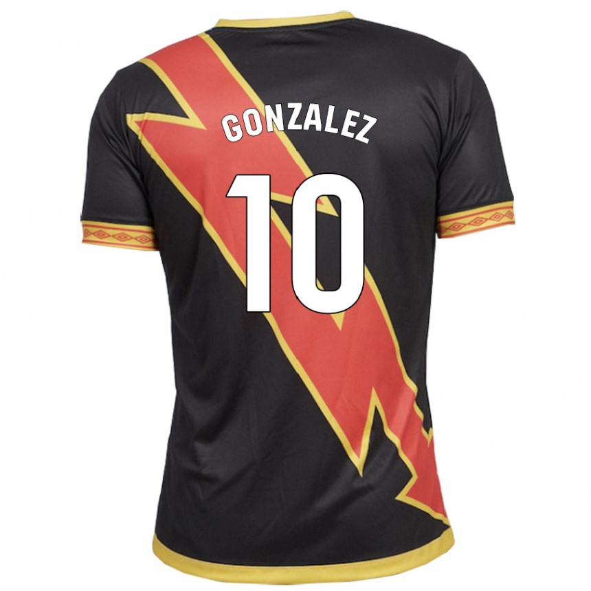 Men Football Alba Gonzalez Perez #10 Black Away Jersey 2023/24 T-Shirt Canada