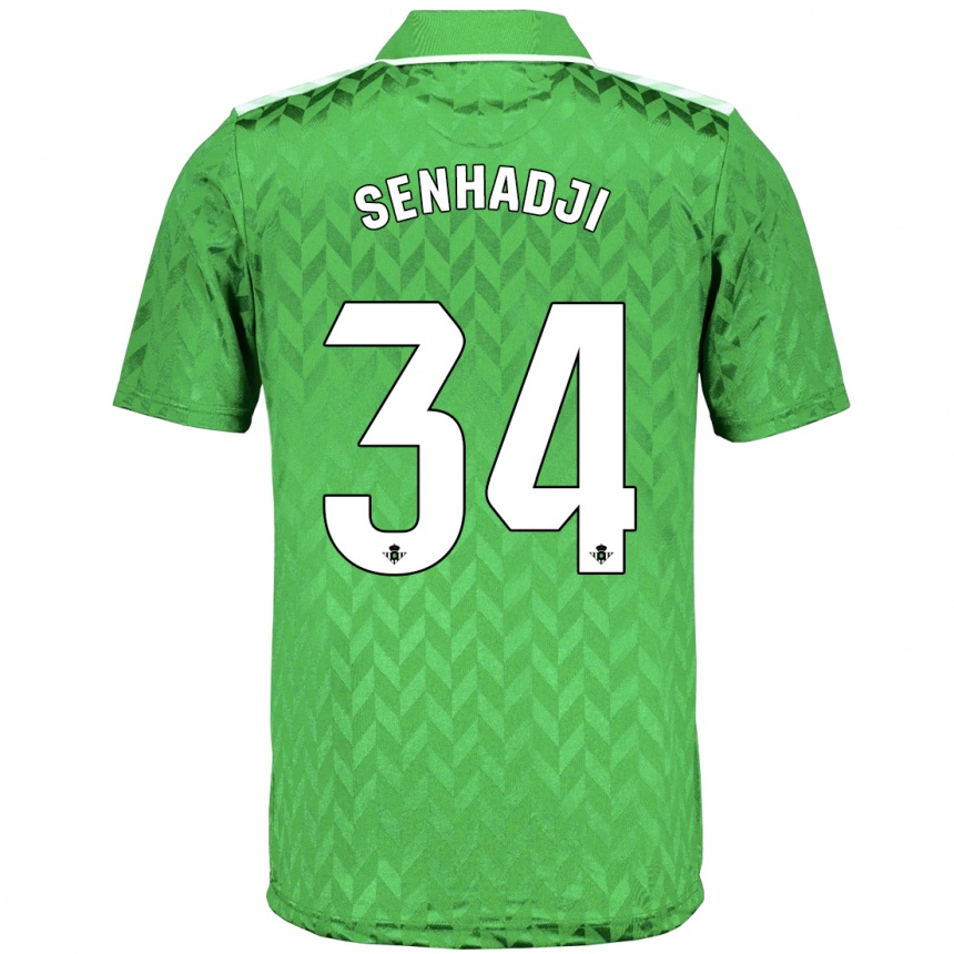 Men Football Yanis Senhadji #34 Green Away Jersey 2023/24 T-Shirt Canada