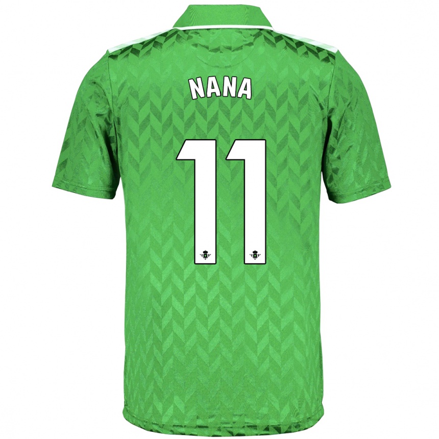 Men Football Nuria Ligero Fernández #11 Green Away Jersey 2023/24 T-Shirt Canada