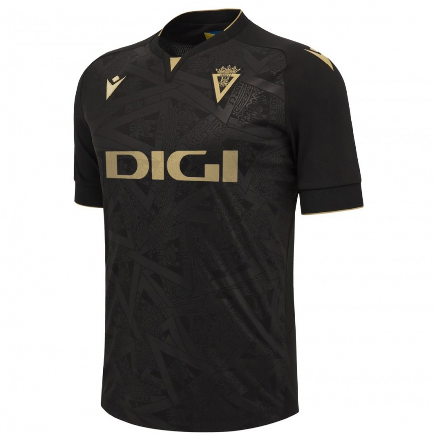 Men Football María Del Carmen Coello Vidal #18 Black Away Jersey 2023/24 T-Shirt Canada