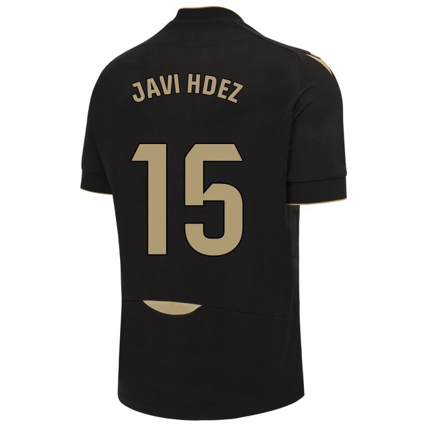 Homme Football Maillot Javi Hernández #15 Noir Tenues Extérieur 2023/24 Canada