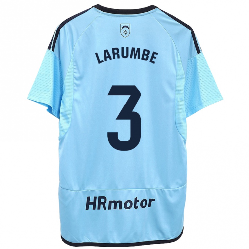 Homme Football Maillot Saioa Larumbe Beloqui #3 Bleu Tenues Extérieur 2023/24 Canada