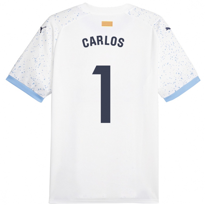 Men Football Juan Carlos #1 White Away Jersey 2023/24 T-Shirt Canada