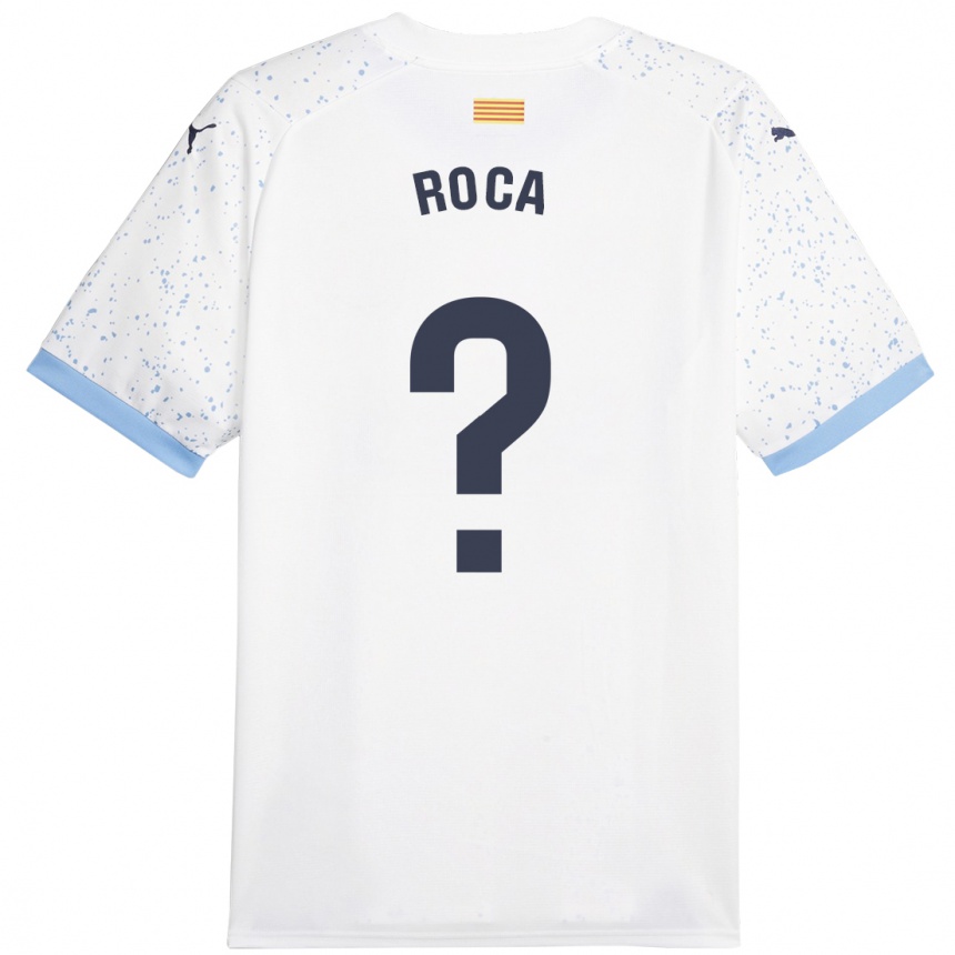 Men Football Joel Roca #0 White Away Jersey 2023/24 T-Shirt Canada