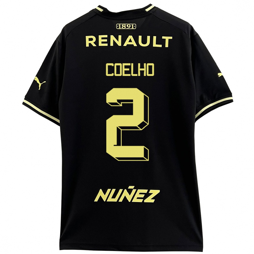 Homme Football Maillot Léo Coelho #2 Noir Tenues Extérieur 2023/24 Canada