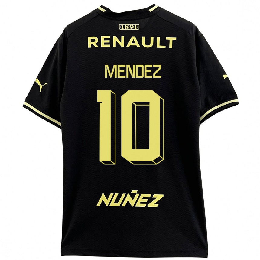 Men Football Kevin Méndez #10 Black Away Jersey 2023/24 T-Shirt Canada