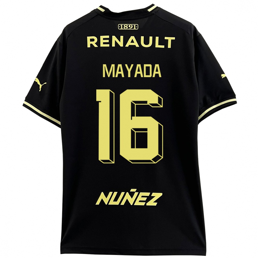 Men Football Camilo Mayada #16 Black Away Jersey 2023/24 T-Shirt Canada