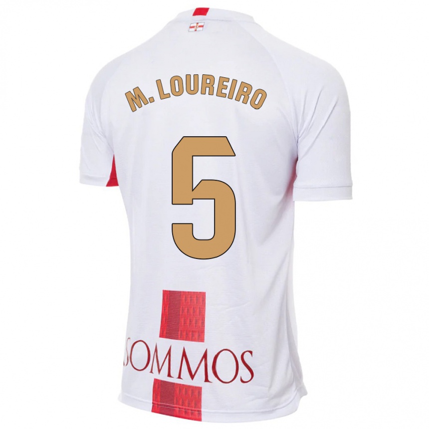 Men Football Miguel Loureiro #5 White Away Jersey 2023/24 T-Shirt Canada