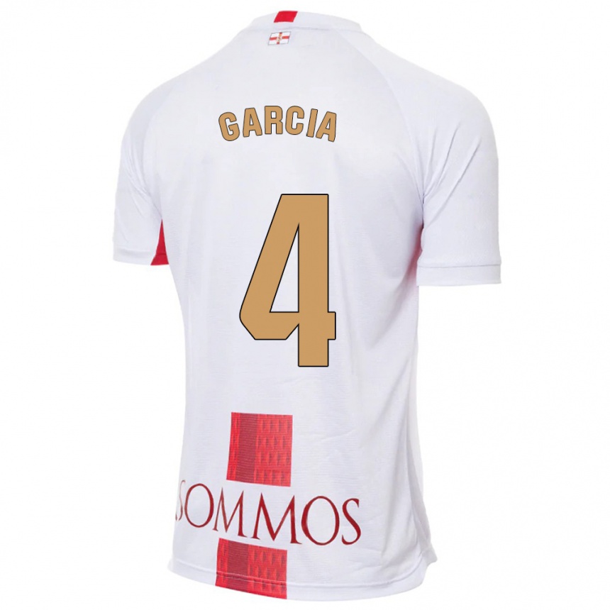 Men Football Nacho García #4 White Away Jersey 2023/24 T-Shirt Canada