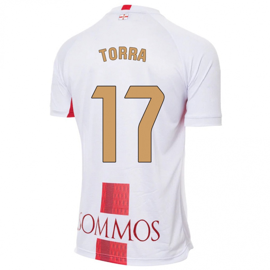 Homme Football Maillot Marc Torra #17 Blanc Tenues Extérieur 2023/24 Canada