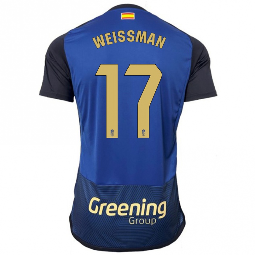 Men Football Shon Weissman #17 Navy Away Jersey 2023/24 T-Shirt Canada