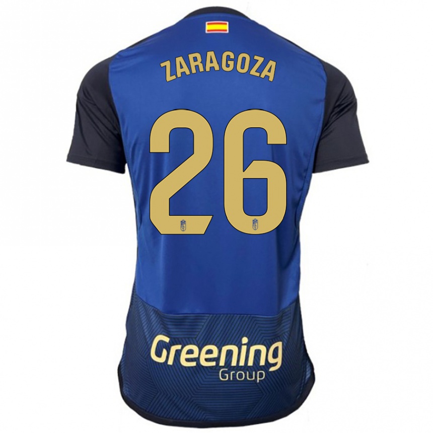 Homme Football Maillot Bryan Zaragoza #26 Marin Tenues Extérieur 2023/24 Canada