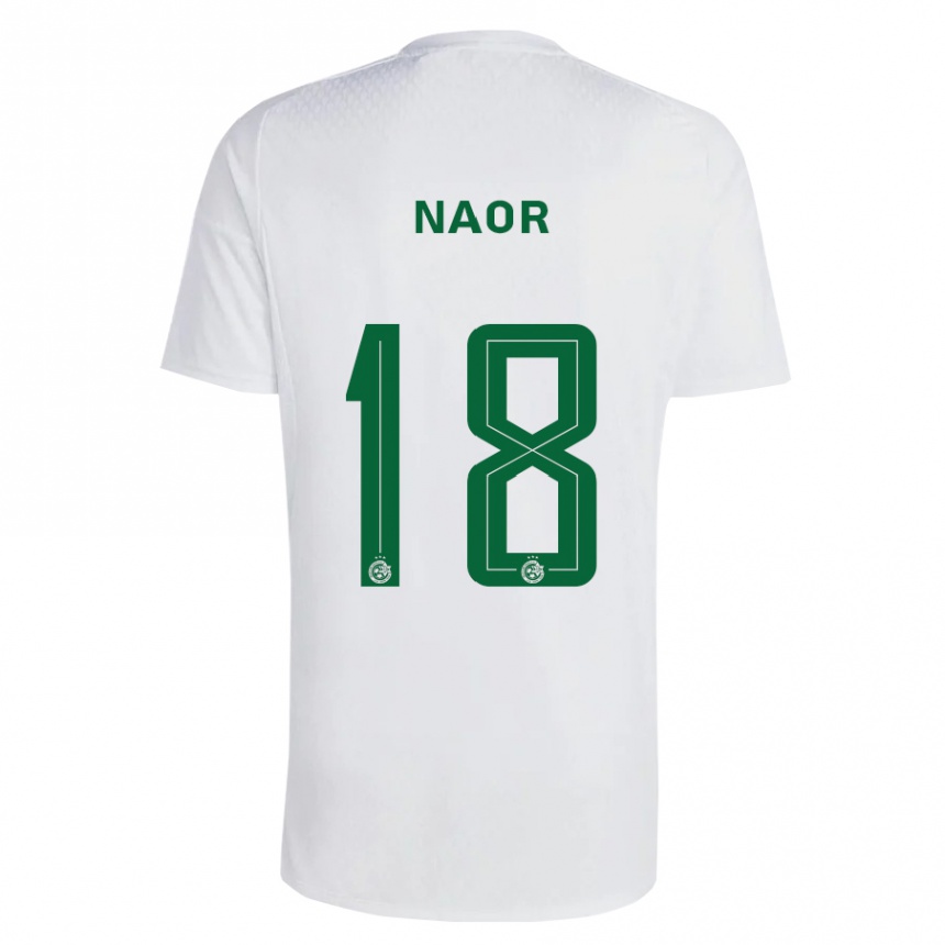 Men Football Goni Naor #18 Green Blue Away Jersey 2023/24 T-Shirt Canada