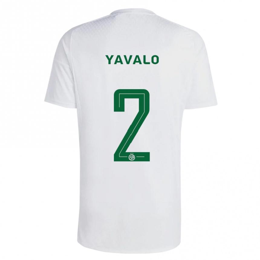 Men Football Gatachao Yavalo #2 Green Blue Away Jersey 2023/24 T-Shirt Canada