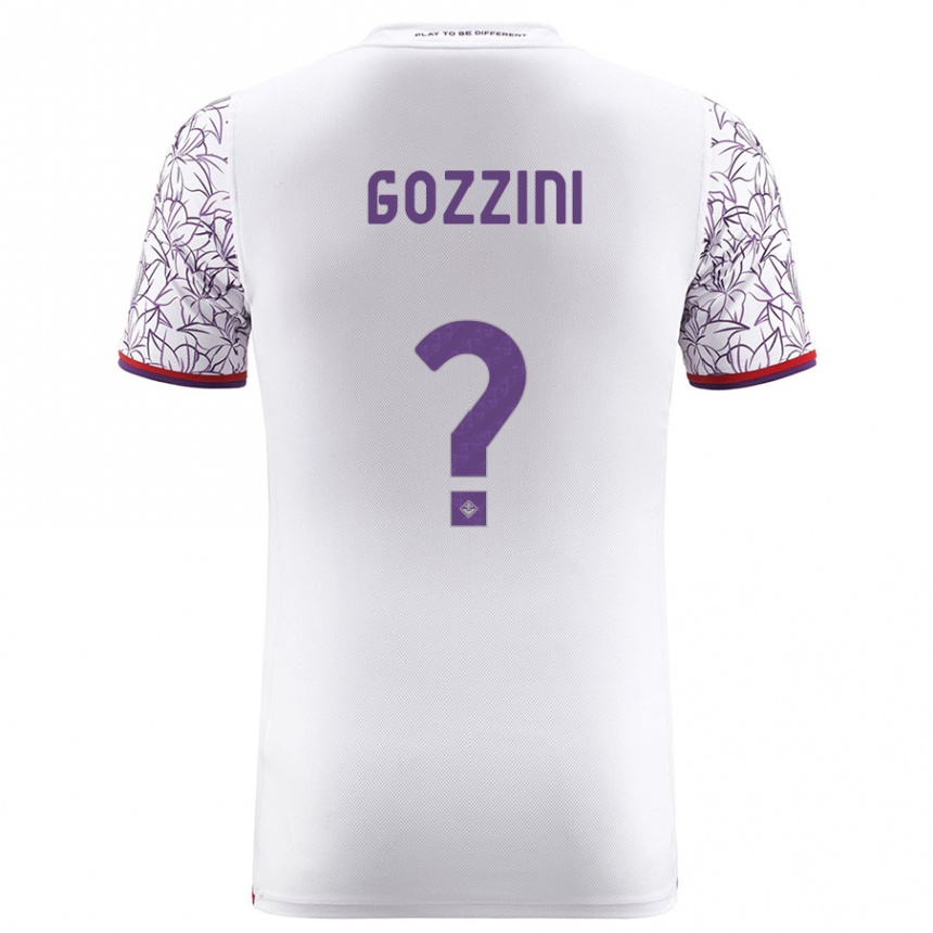 Men Football Gozzini #0 White Away Jersey 2023/24 T-Shirt Canada