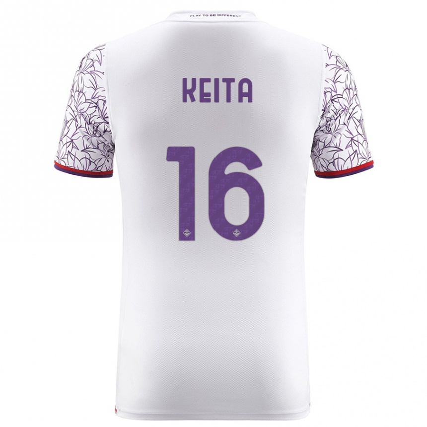 Men Football Bala Keita #16 White Away Jersey 2023/24 T-Shirt Canada