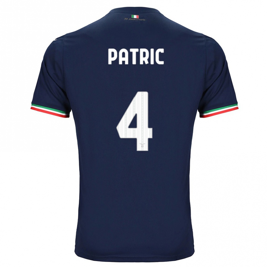 Men Football Patric #4 Navy Away Jersey 2023/24 T-Shirt Canada