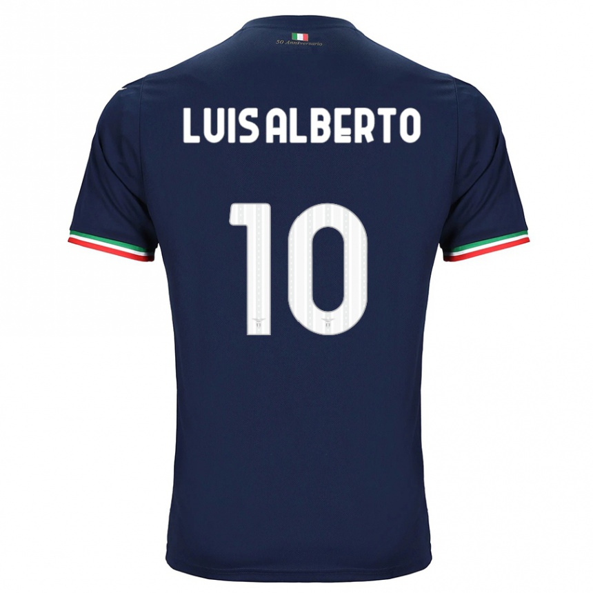 Homme Football Maillot Luis Alberto #10 Marin Tenues Extérieur 2023/24 Canada