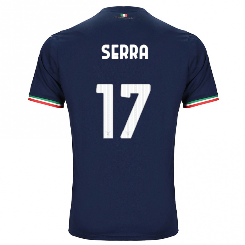 Men Football Federico Serra #17 Navy Away Jersey 2023/24 T-Shirt Canada