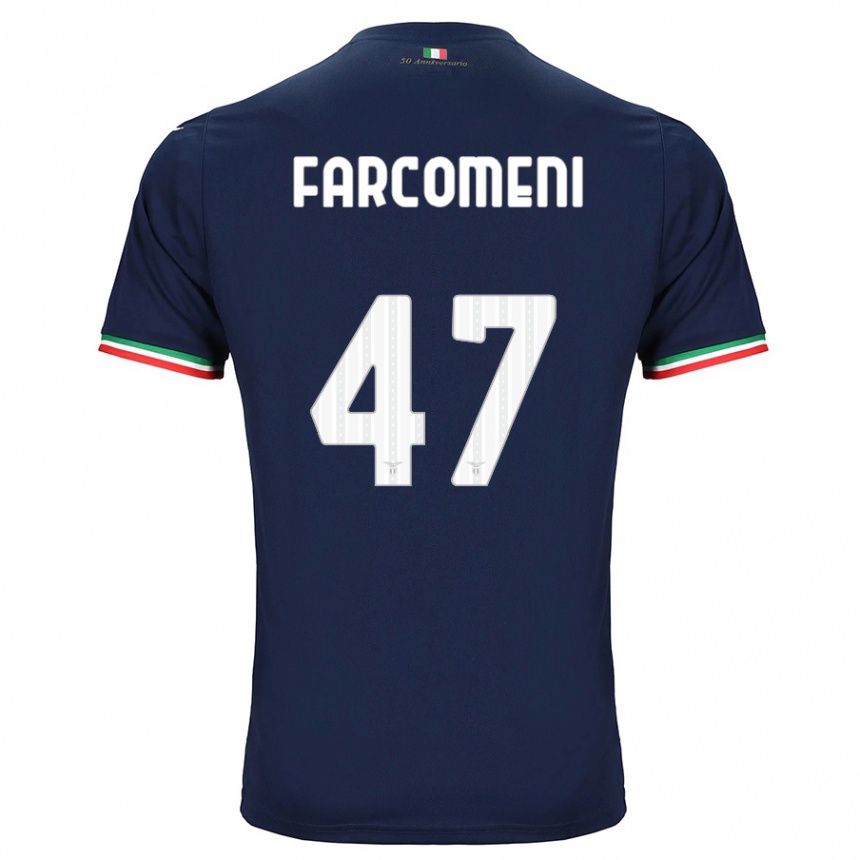 Homme Football Maillot Valerio Farcomeni #47 Marin Tenues Extérieur 2023/24 Canada