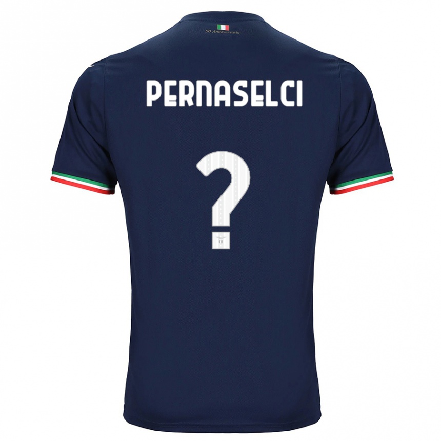 Men Football Leonardo Pernaselci #0 Navy Away Jersey 2023/24 T-Shirt Canada