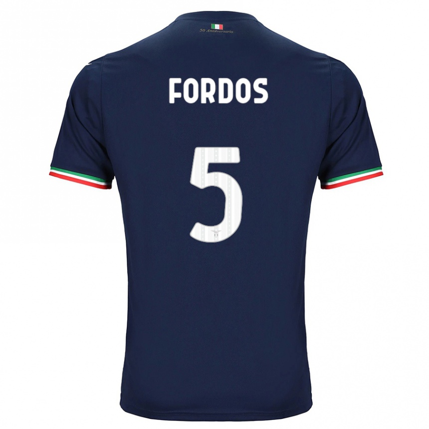 Men Football Beatrix Fordos #5 Navy Away Jersey 2023/24 T-Shirt Canada