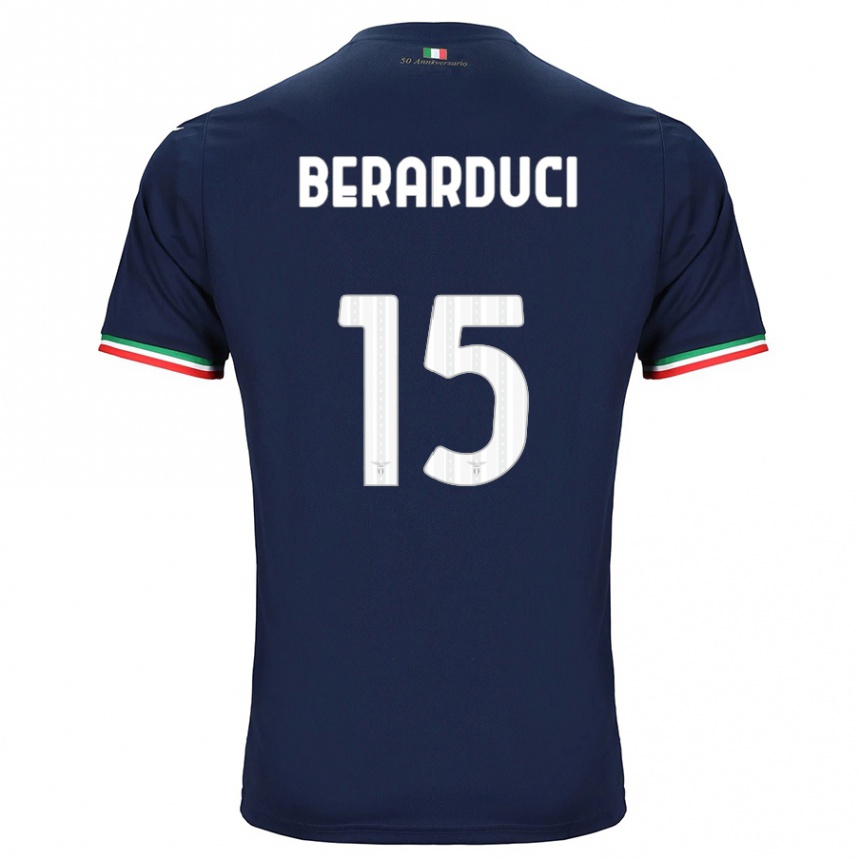 Men Football Martina Berarduci #15 Navy Away Jersey 2023/24 T-Shirt Canada