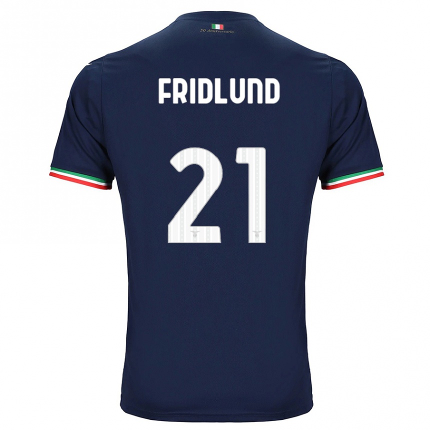 Men Football Johanne Fridlund #21 Navy Away Jersey 2023/24 T-Shirt Canada