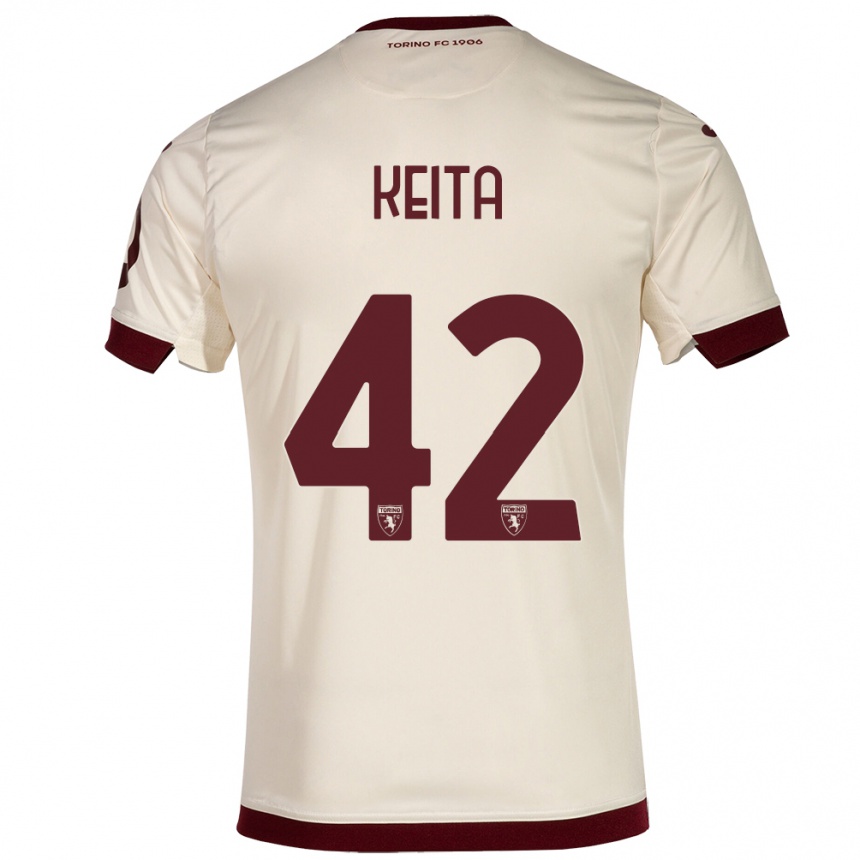 Men Football Karamoko Keita #42 Champagne Away Jersey 2023/24 T-Shirt Canada