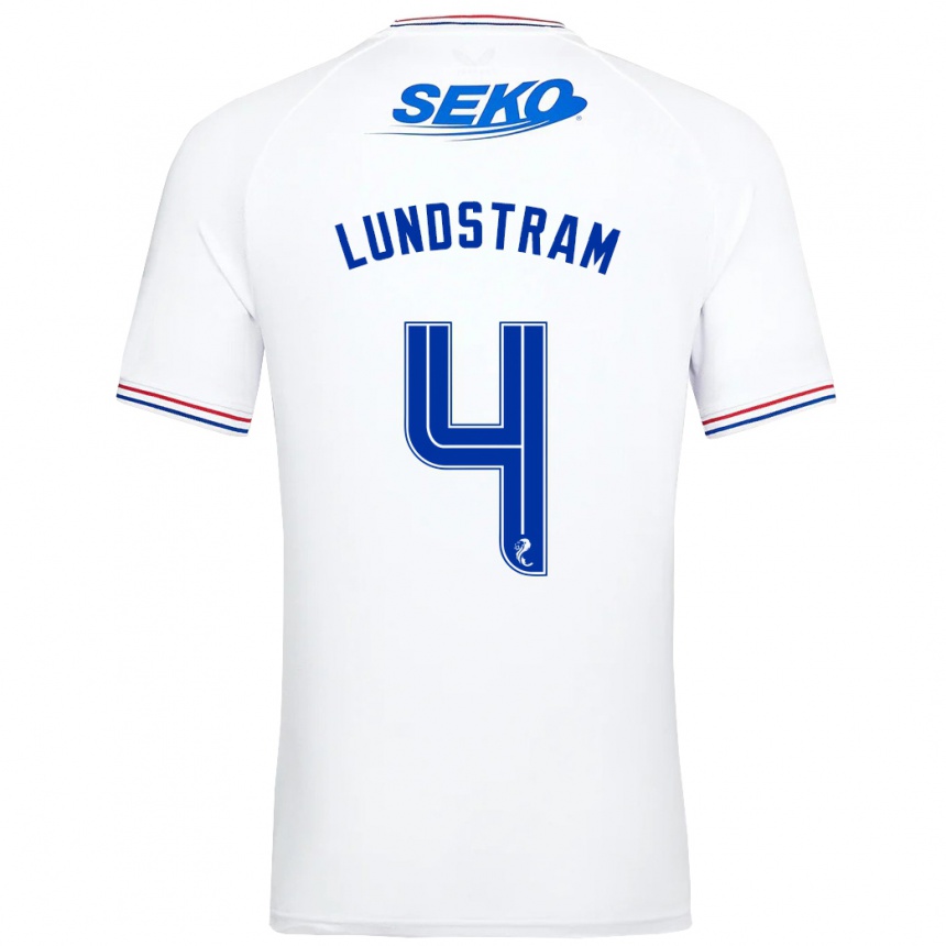 Men Football John Lundstram #4 White Away Jersey 2023/24 T-Shirt Canada