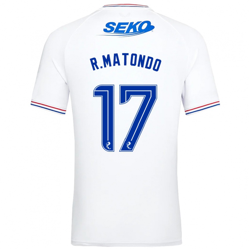 Homme Football Maillot Rabbi Matondo #17 Blanc Tenues Extérieur 2023/24 Canada