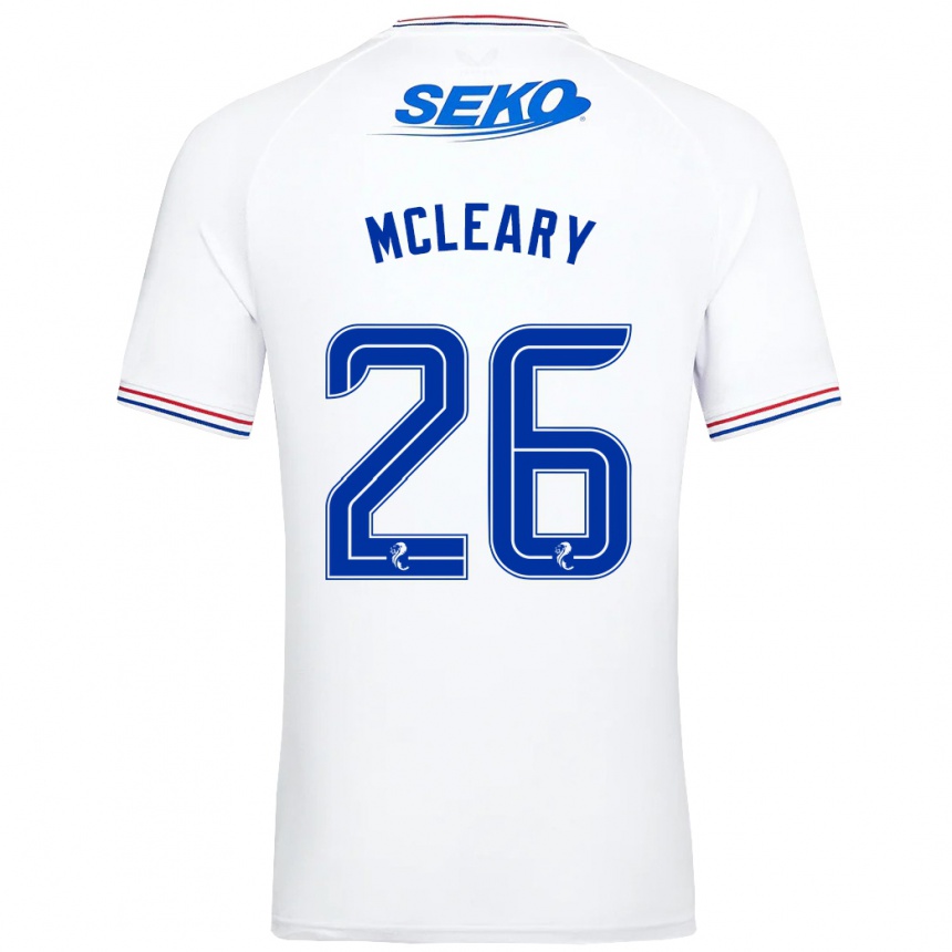 Men Football Jodi Mcleary #26 White Away Jersey 2023/24 T-Shirt Canada