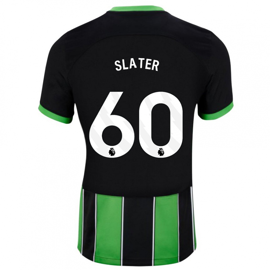 Homme Football Maillot Jacob Slater #60 Vert Noir Tenues Extérieur 2023/24 Canada