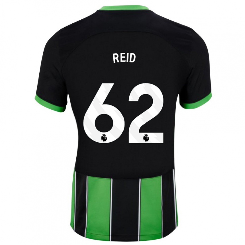 Men Football Tommy Reid #62 Black Green Away Jersey 2023/24 T-Shirt Canada