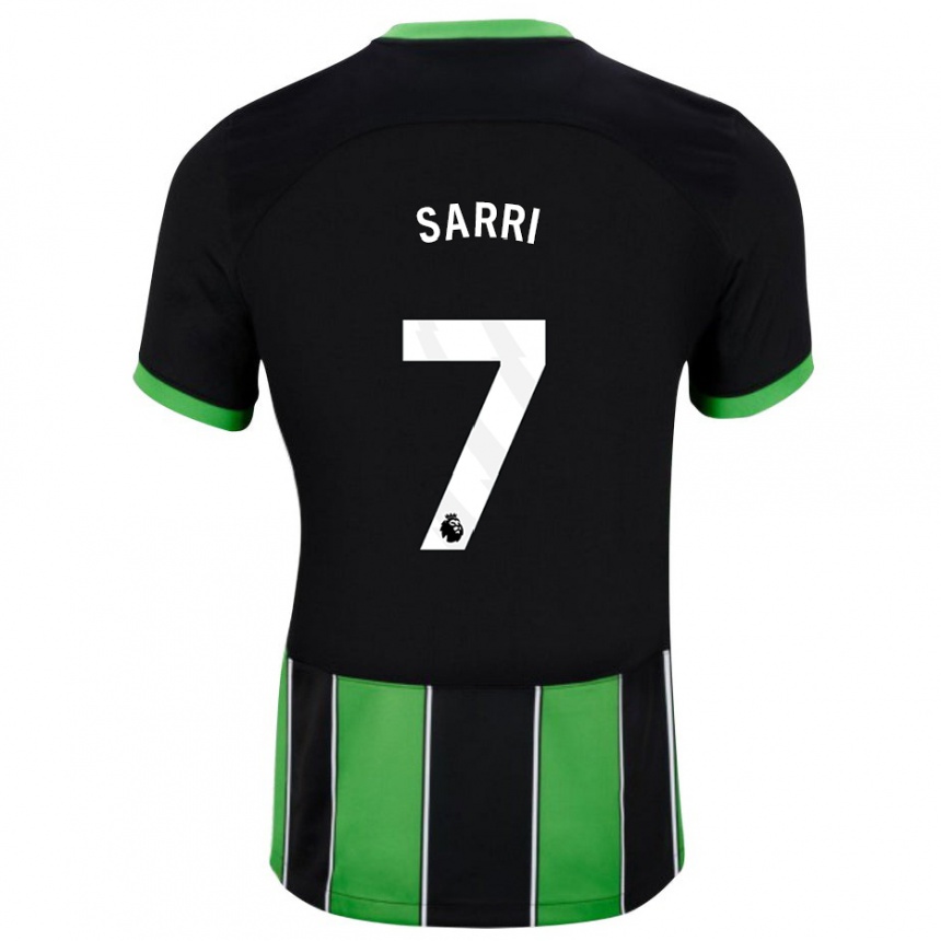 Men Football Veatriki Sarri #7 Black Green Away Jersey 2023/24 T-Shirt Canada