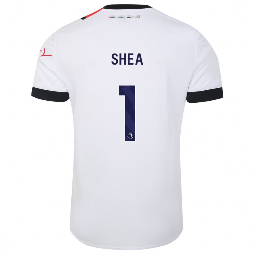 Men Football James Shea #1 White Away Jersey 2023/24 T-Shirt Canada