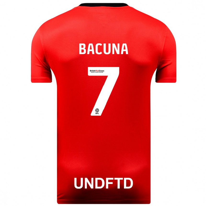 Men Football Juninho Bacuna #7 Red Away Jersey 2023/24 T-Shirt Canada