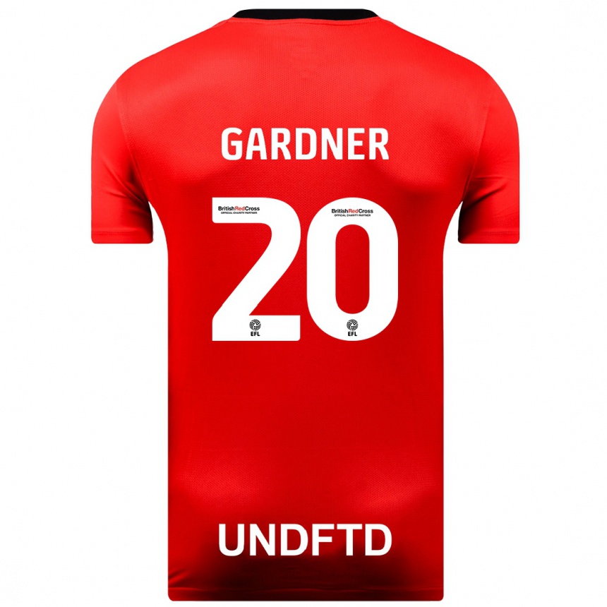 Men Football Gary Gardner #20 Red Away Jersey 2023/24 T-Shirt Canada