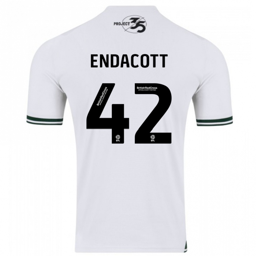 Men Football Jack Endacott #42 White Away Jersey 2023/24 T-Shirt Canada